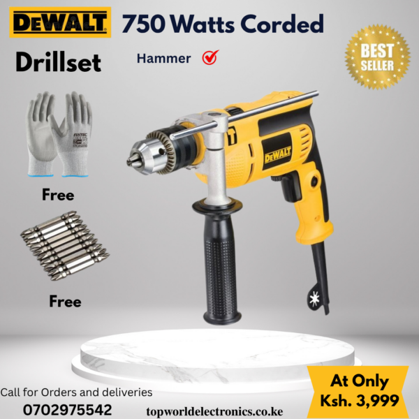 DEWALT Corded Impact Drill 13mm 750W | DWD024